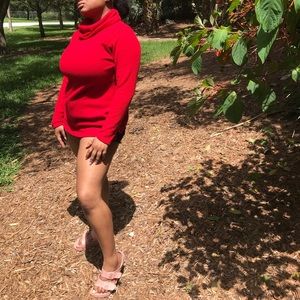 Red long sleeve sweater shirt!